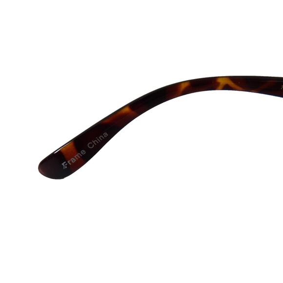 Sunglasses Retro Brown Plastic Studded Tortoise 100 % UV Protection 4 Up - Picture 6 of 9